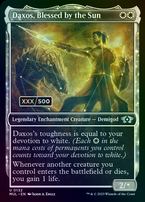 Daxos, Blessed by the Sun Card Front