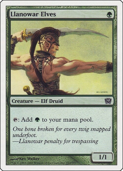 Llanowar Elves Card Front