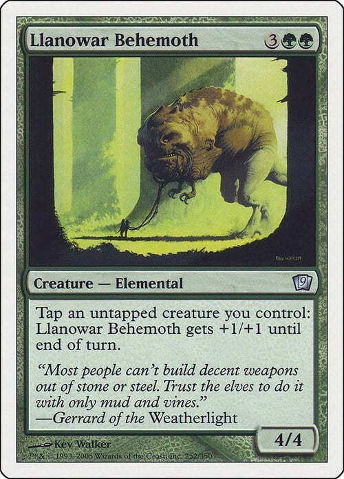 Llanowar Behemoth Card Front