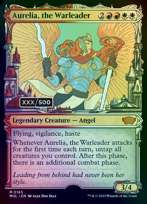 Aurelia, the Warleader Card Front