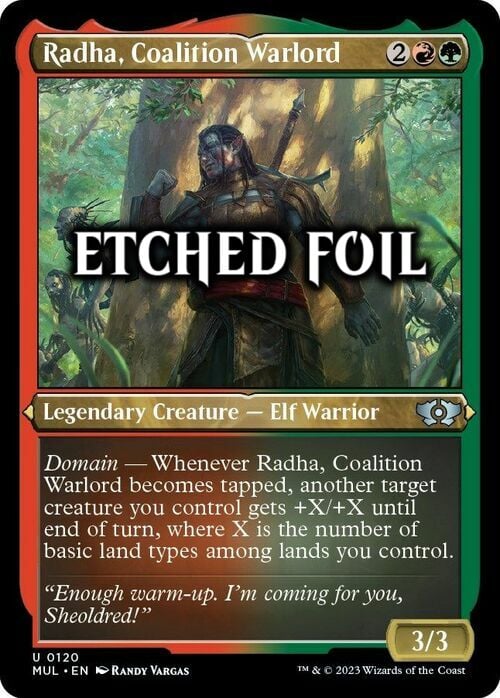 Radha, Coalition Warlord Card Front