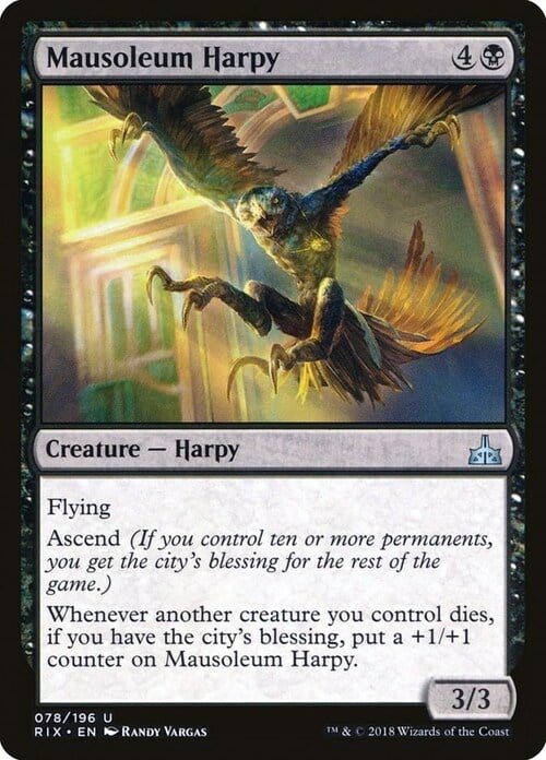 Mausoleum Harpy Card Front