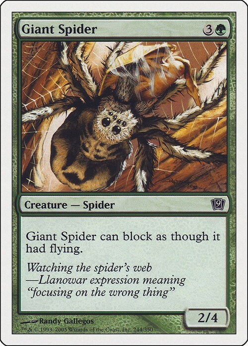 Giant Spider Card Front