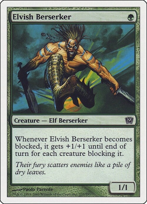 Elfo Berserker Card Front