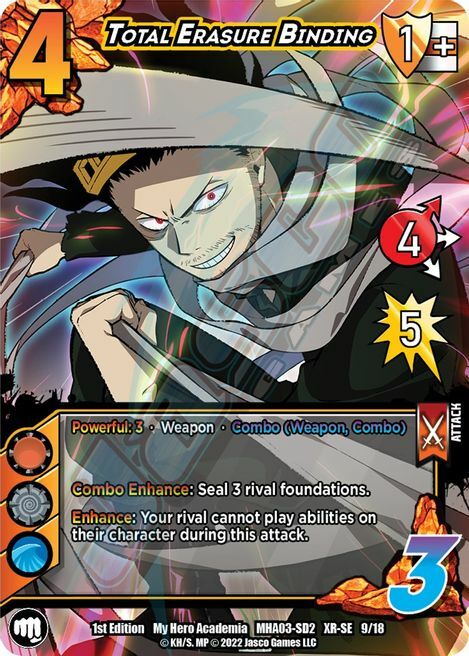 Total Erasure Binding Card Front