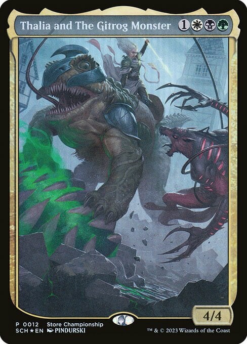Thalia and The Gitrog Monster Card Front