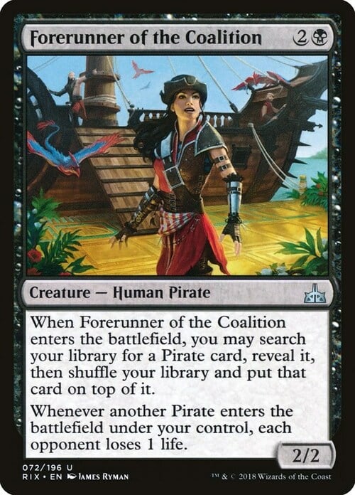 Forerunner of the Coalition Card Front