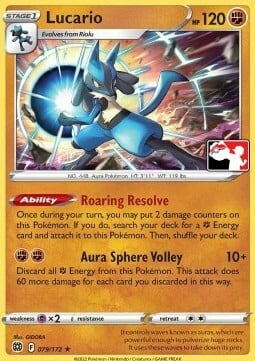 Lucario Card Front