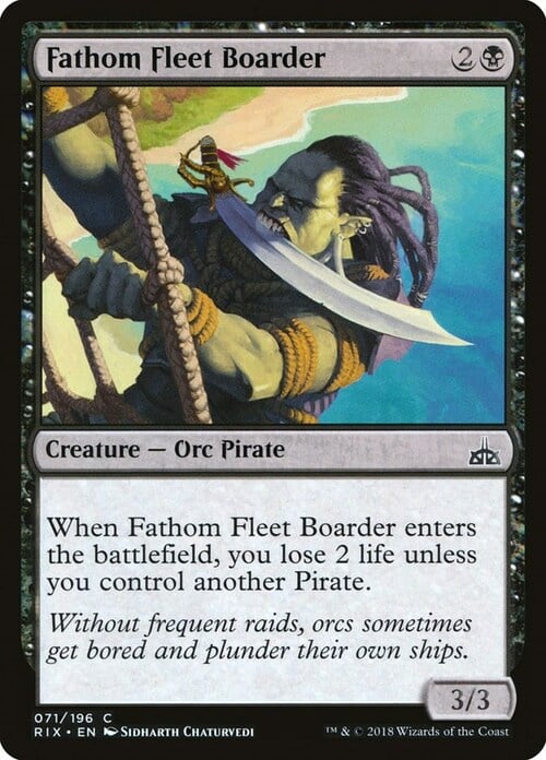 Fathom Fleet Boarder Card Front