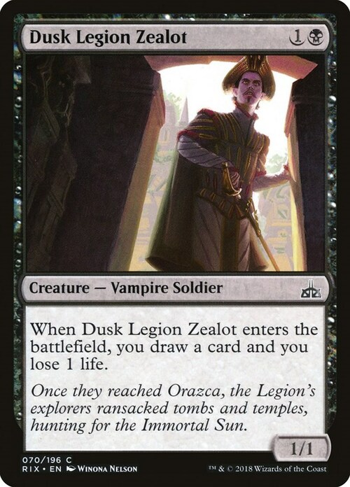 Dusk Legion Zealot Card Front