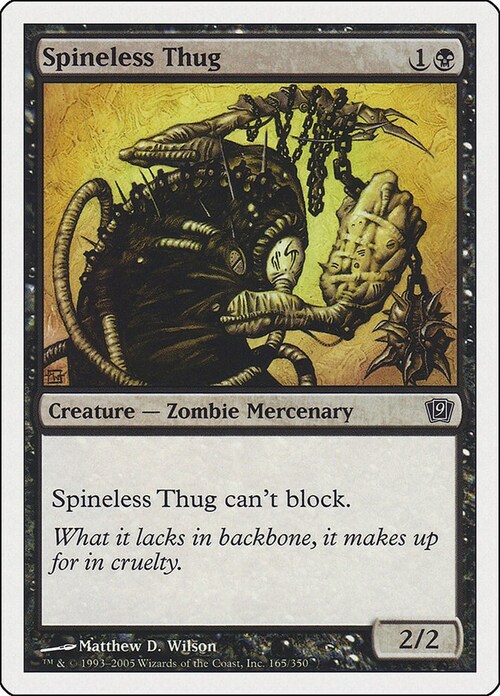 Spineless Thug Card Front