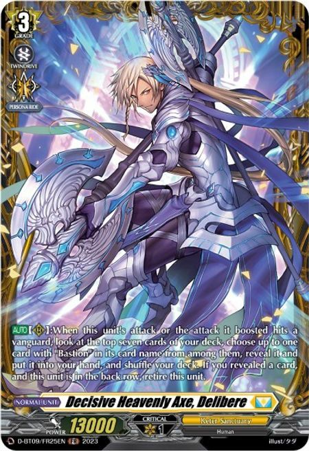 Decisive Heavenly Axe, Delibere Card Front