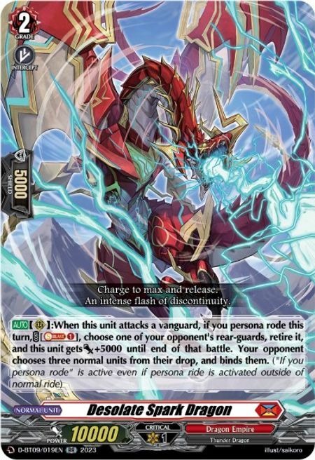 Desolate Spark Dragon Card Front