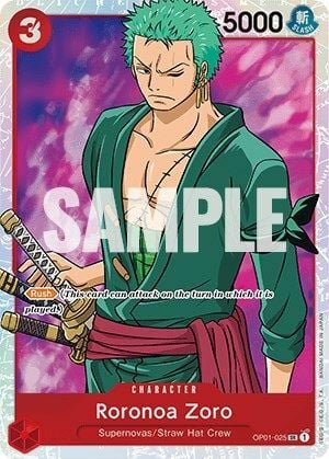 Roronoa Zoro Card Front