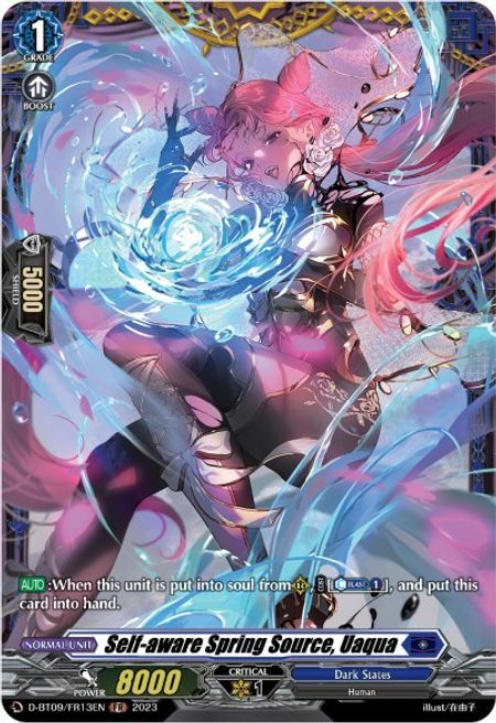 Self-aware Spring Source, Uaqua Card Front