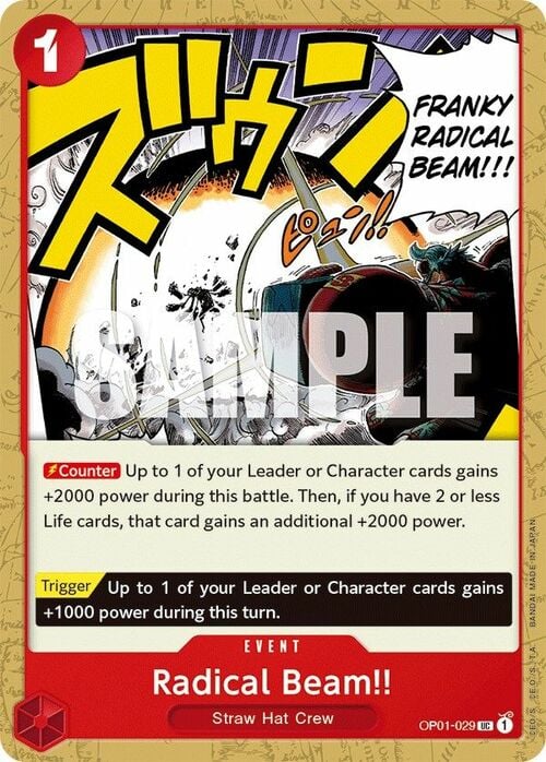 Radical Beam!! Card Front