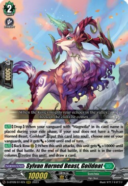 Sylvan Horned Beast, Goildoat Card Front