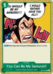 You Can Be My Samurai!! OP01-055