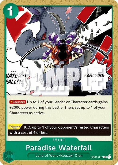 Paradise Waterfall Card Front