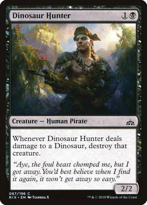 Cacciatore di Dinosauri Card Front