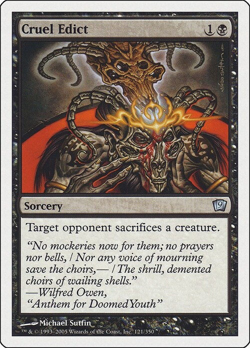 Cruel Edict Card Front