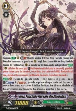 Cornflower Flower Maiden, Ines Card Front