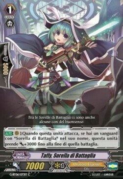 Battle Sister, Taffy Card Front