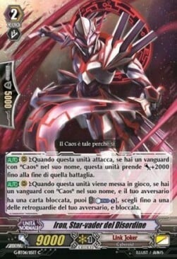 Disorder Star-vader, Iron Card Front