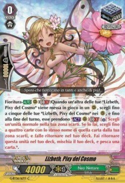 Cosmos Pixy, Lizbeth Card Front