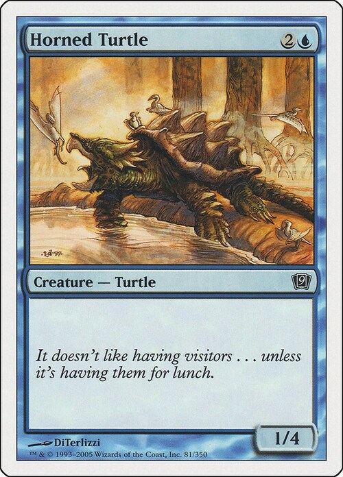 Horned Turtle Card Front