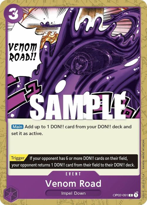 Venom Road Card Front
