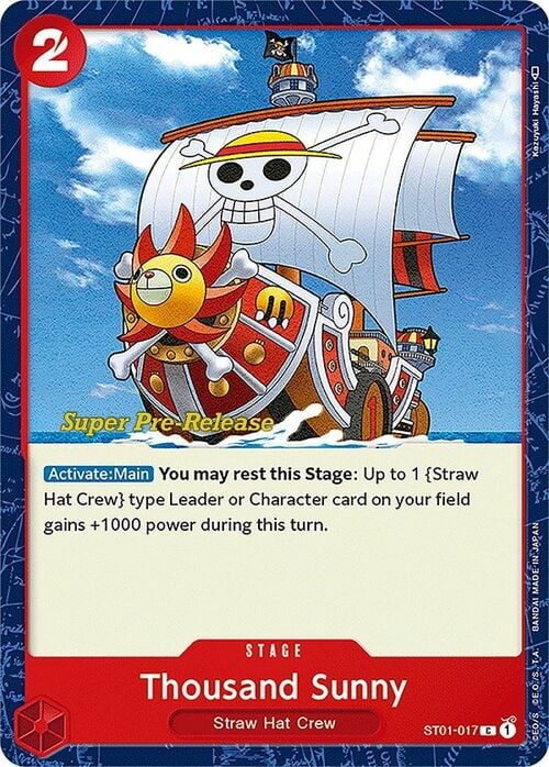 Thousand Sunny Card Front