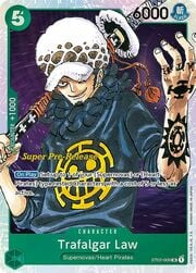 Trafalgar Law · Super Pre-Release Stamp ST02-009p