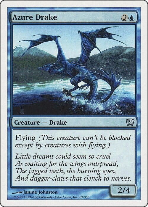 Drago Azzurro Card Front