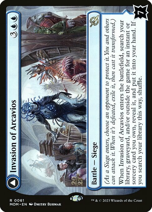 Invasion of Arcavios // Invocation of the Founders Card Front