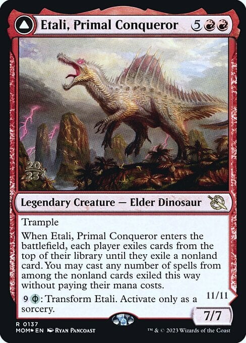 Etali, Primal Conqueror // Etali, Primal Sickness Card Front