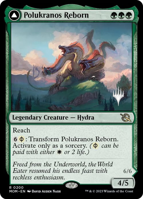 Polukranos Reborn // Polukranos, Engine of Ruin Card Front