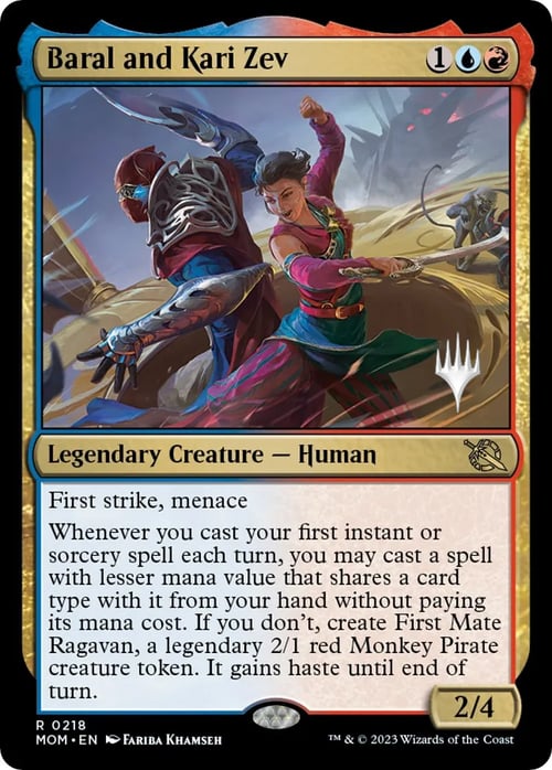 Baral and Kari Zev Card Front