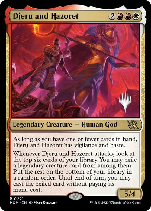 Djeru and Hazoret Card Front