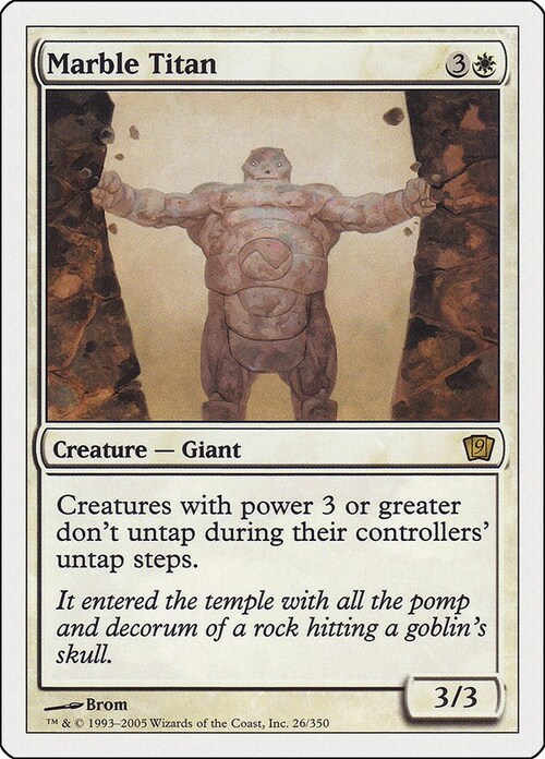Marble Titan Card Front