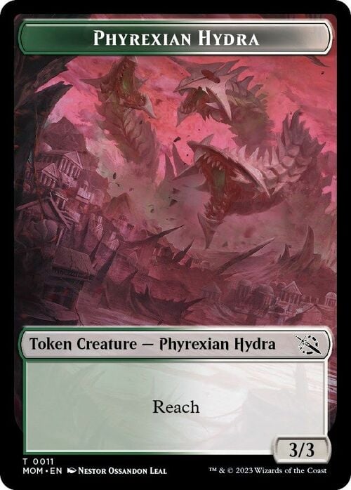 Phyrexian Hydra // Monk Card Front