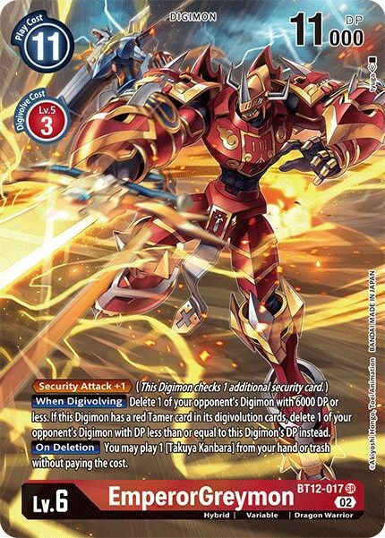 EmperorGreymon Card Front