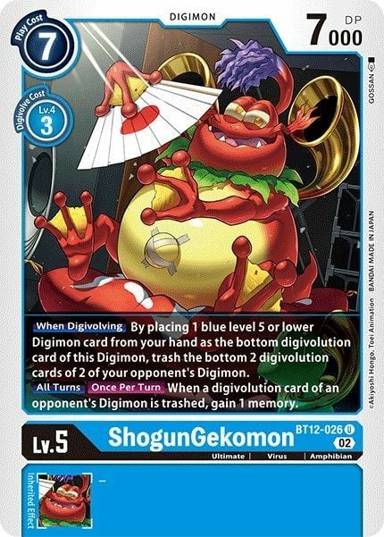 ShogunGekomon Card Front