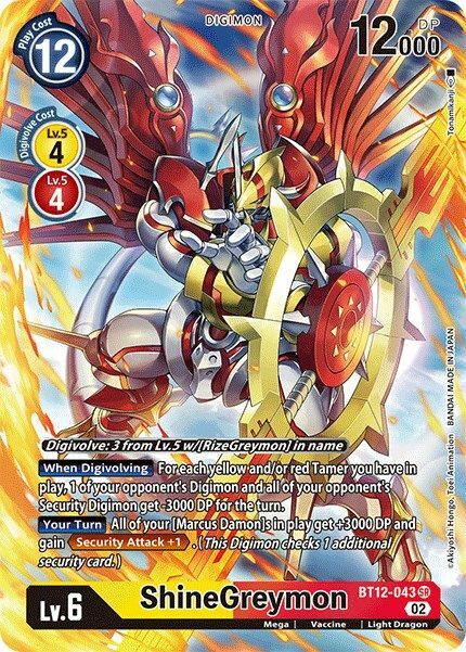 ShineGreymon Card Front