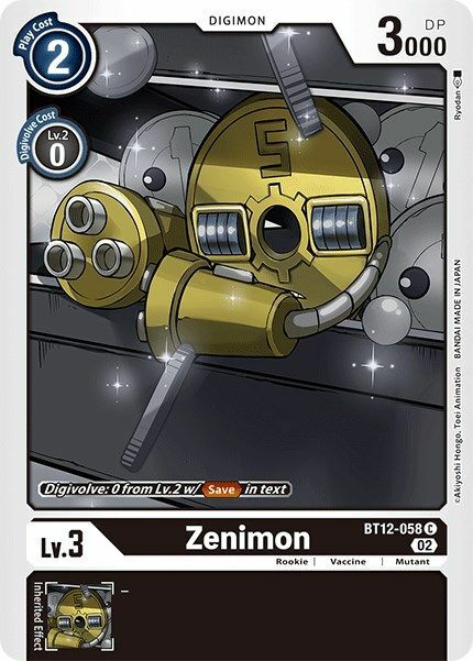 Zenimon Card Front