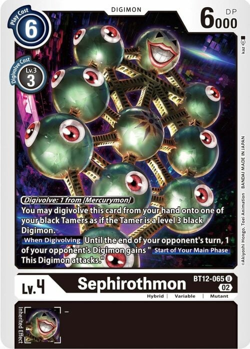 Sephirothmon Card Front
