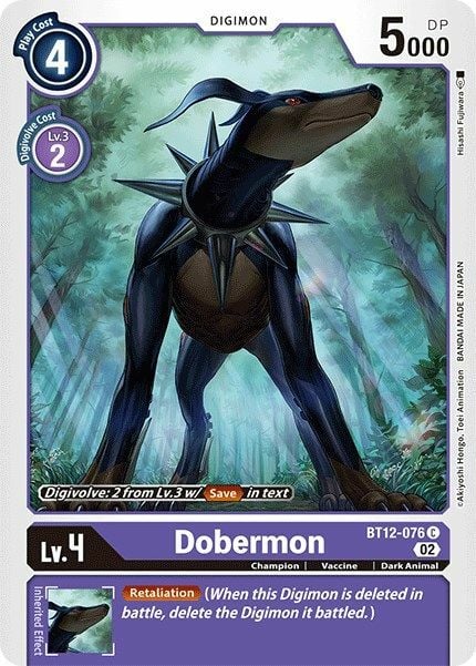 Dobermon Card Front