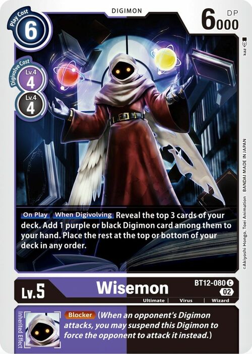 Wisemon Card Front