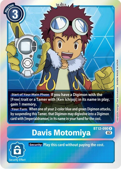 Davis Motomiya Card Front