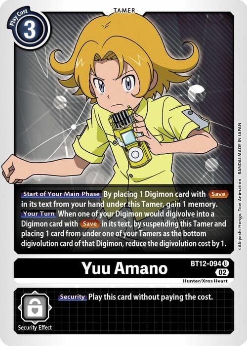 Yuu Amano Card Front